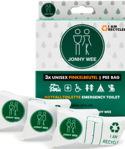 Jonhy Wee Noodtoilet, 3 x 600 ml plaszak