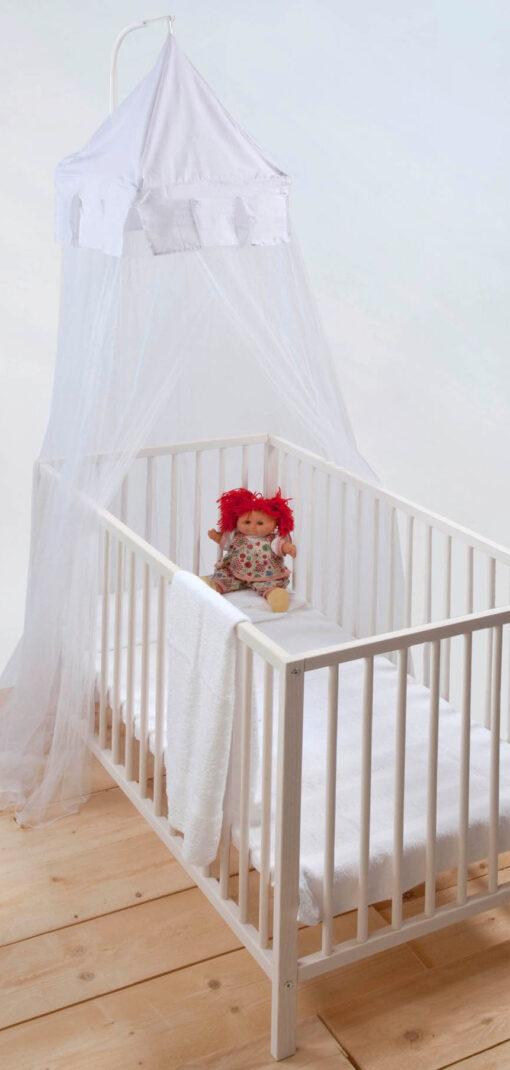 Deconet klamboe Baby Castle - Topframe 40x40cm/ 800cm Omtrek WIT - Baby - Afbeelding 3