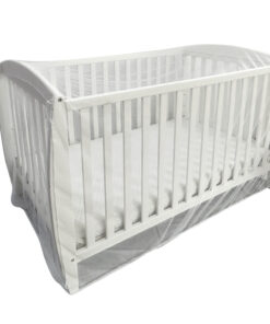 Deconet baby klamboe ledikant, L150x B90cm, wit, baby