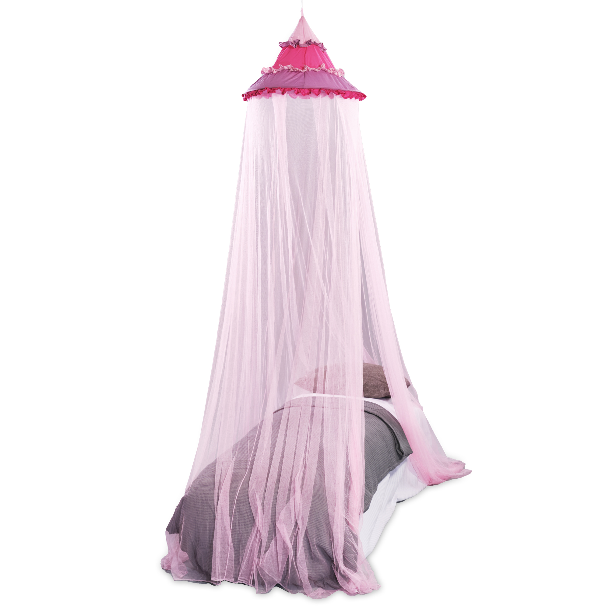 Klamboe Magic - Topring 58cm/ Omtrek 10mtr - Roze/ fuchsia/ paars - 1 pers