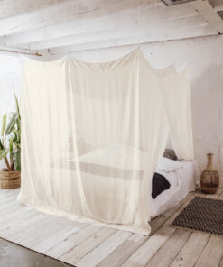 Deconet Bamboestof Klamboe - Shutian - L210 x B240cm Offwhite - 2pers