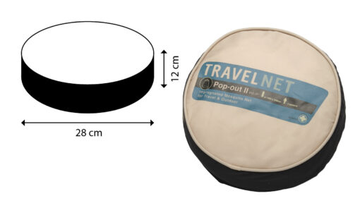 Travelnet reisklamboe Pop Out II - geïmpregneerd - Omtrek1250cmx H240cm - Topring 65cm 2pers - Afbeelding 9