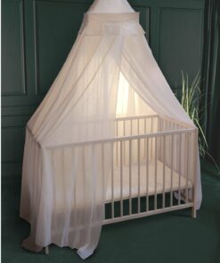 Deconet Katoen Baby klamboe Castle - topframe 40x40cm/ 800cm omtrek WIT - baby