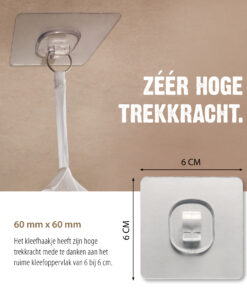 Klamboe kleefhaak | langdurige hechting | 12 stuks