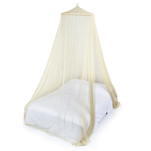 Deconet klamboe - Bangla - Topring 65cm /1250cm omtrek LICHTBRUIN- 1-2 pers