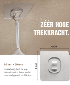 Klamboe kleefhaakje 6 stuks