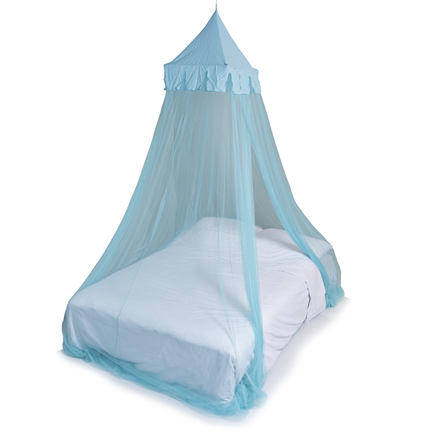 Deconet klamboe Castle - Topframe 50x50cm/ 1250cm Omtrek LichtBlauw- 1- 2 pers