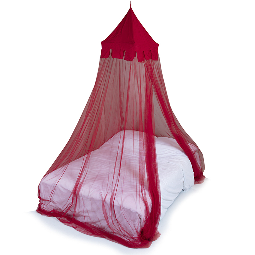 Deconet klamboe Castle - Topframe 50x50cm/ 1250cm Omtrek ROOD- 1- 2 pers