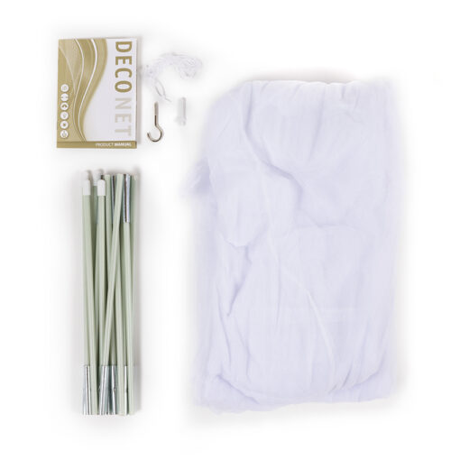 Deconet Klamboe - X Solo- Topframe 160cm L200cm x B100cm - WIT - 1pers - Afbeelding 7