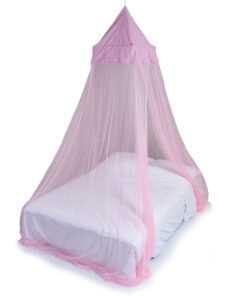 Deconet klamboe Castle - Topframe 50x50cm/ 1250cm Omtrek ROZE- 1- 2 pers