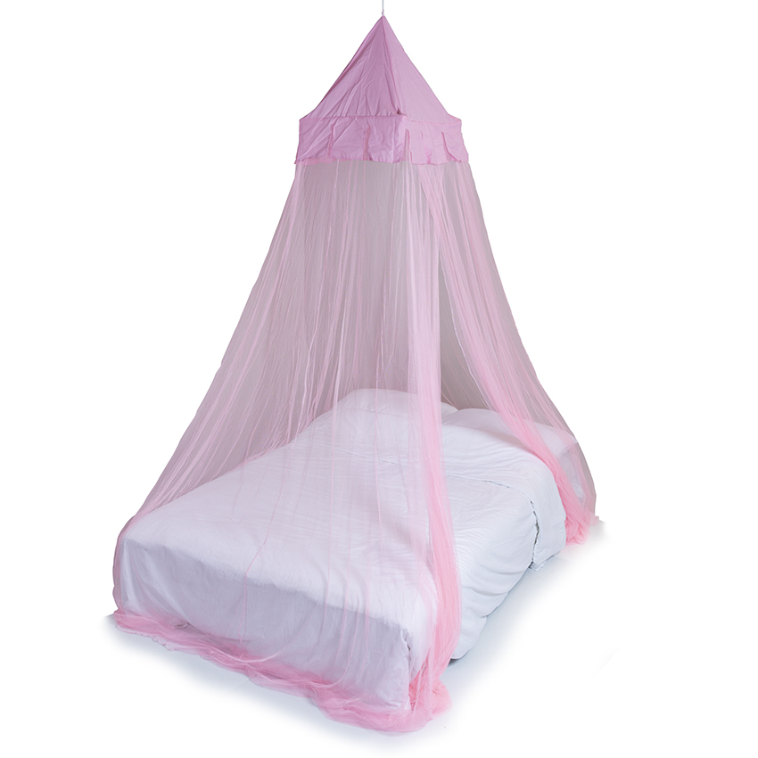 Deconet klamboe Castle - Topframe 50x50cm/ 1250cm Omtrek ROZE- 1- 2 pers