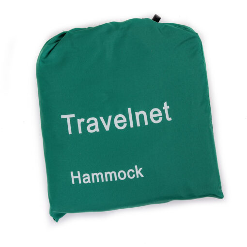 Travelnet Hangmat met klamboe L240 x B140 - Groen - 1 pers - Afbeelding 6