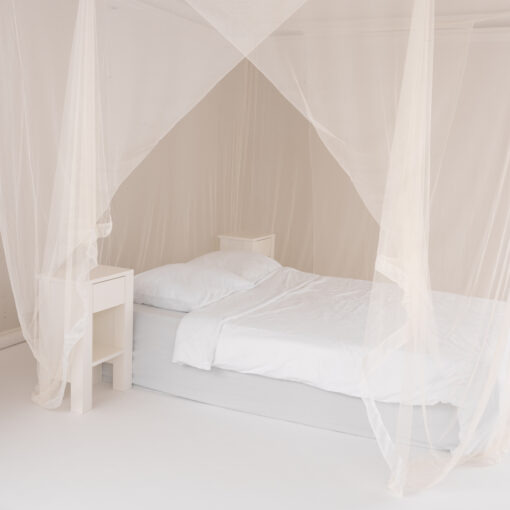 Deconet klamboe TRAPEZIUM- ECRU L300cm én L240cm x B200cm 2 pers - Afbeelding 7