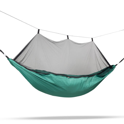 Travelnet Hangmat met klamboe L240 x B140 - Groen - 1 pers