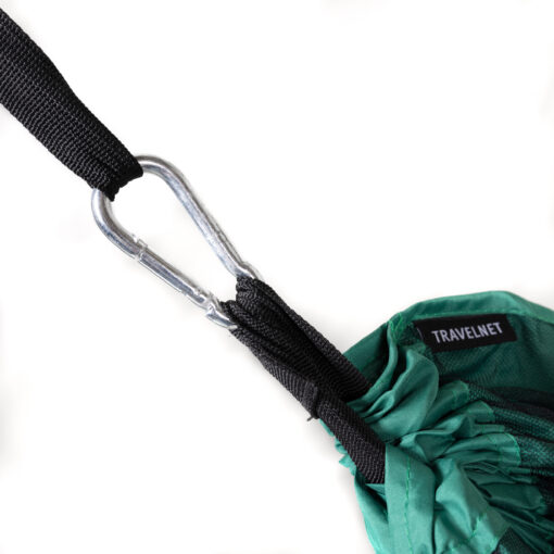 Travelnet Hangmat met klamboe L240 x B140 - Groen - 1 pers - Afbeelding 3