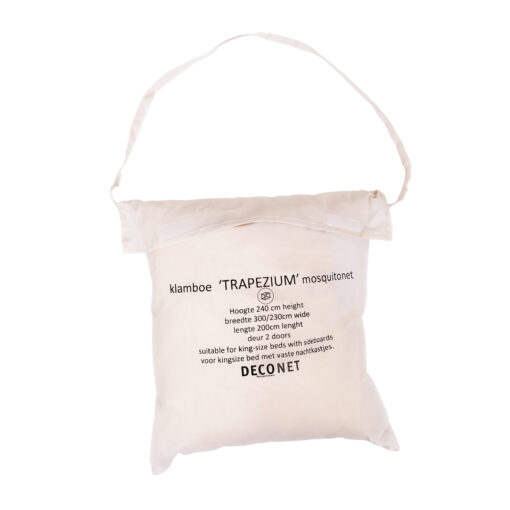 Deconet klamboe TRAPEZIUM- ECRU L300cm én L240cm x B200cm 2 pers - Afbeelding 3