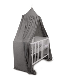 Deconet Baby Sluier - Zacht grijs -Topring 60cm/ Omtrek 400cm
