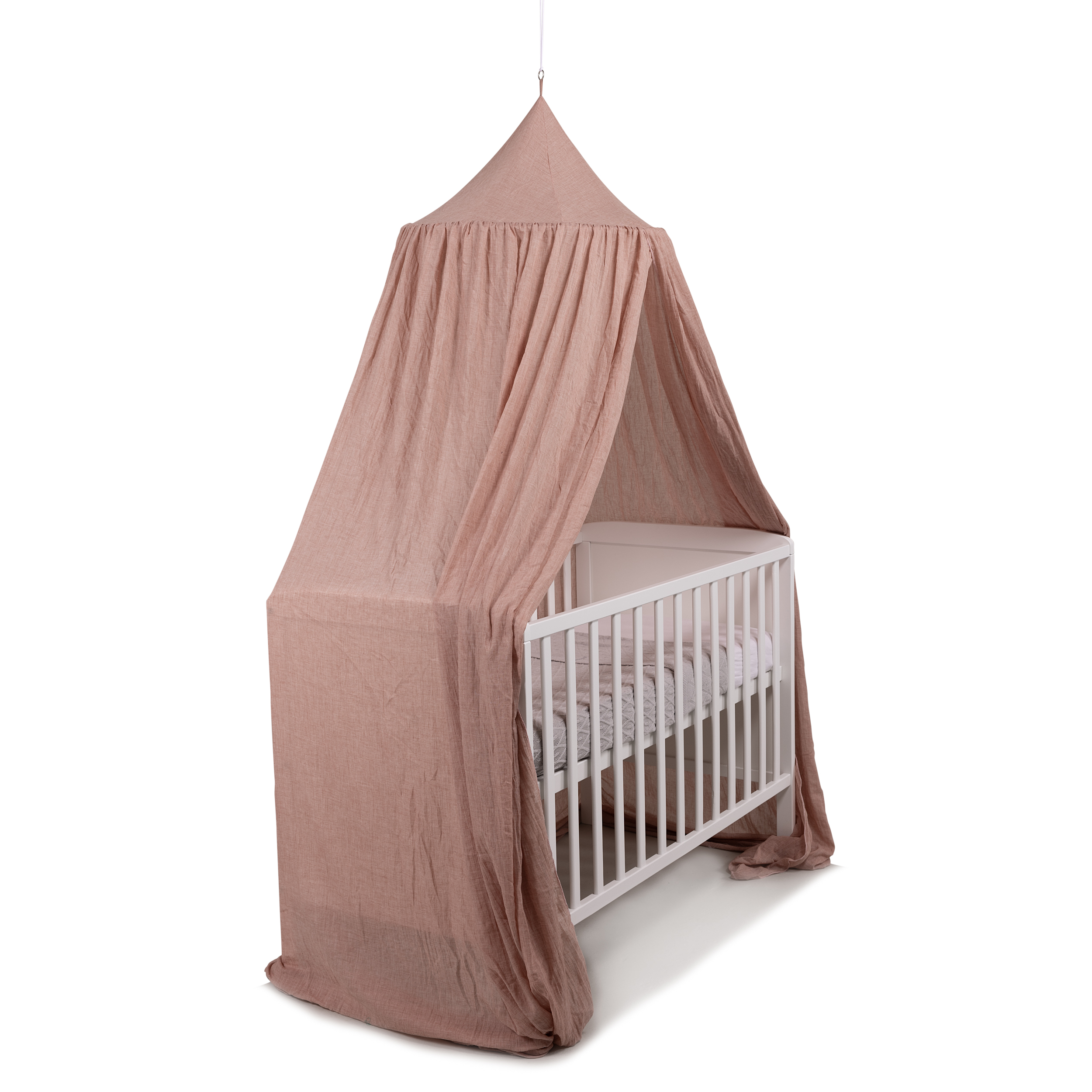 Deconet Baby Sluier - Vintage Roze - Topring 60cm/ Omtrek 400cm -