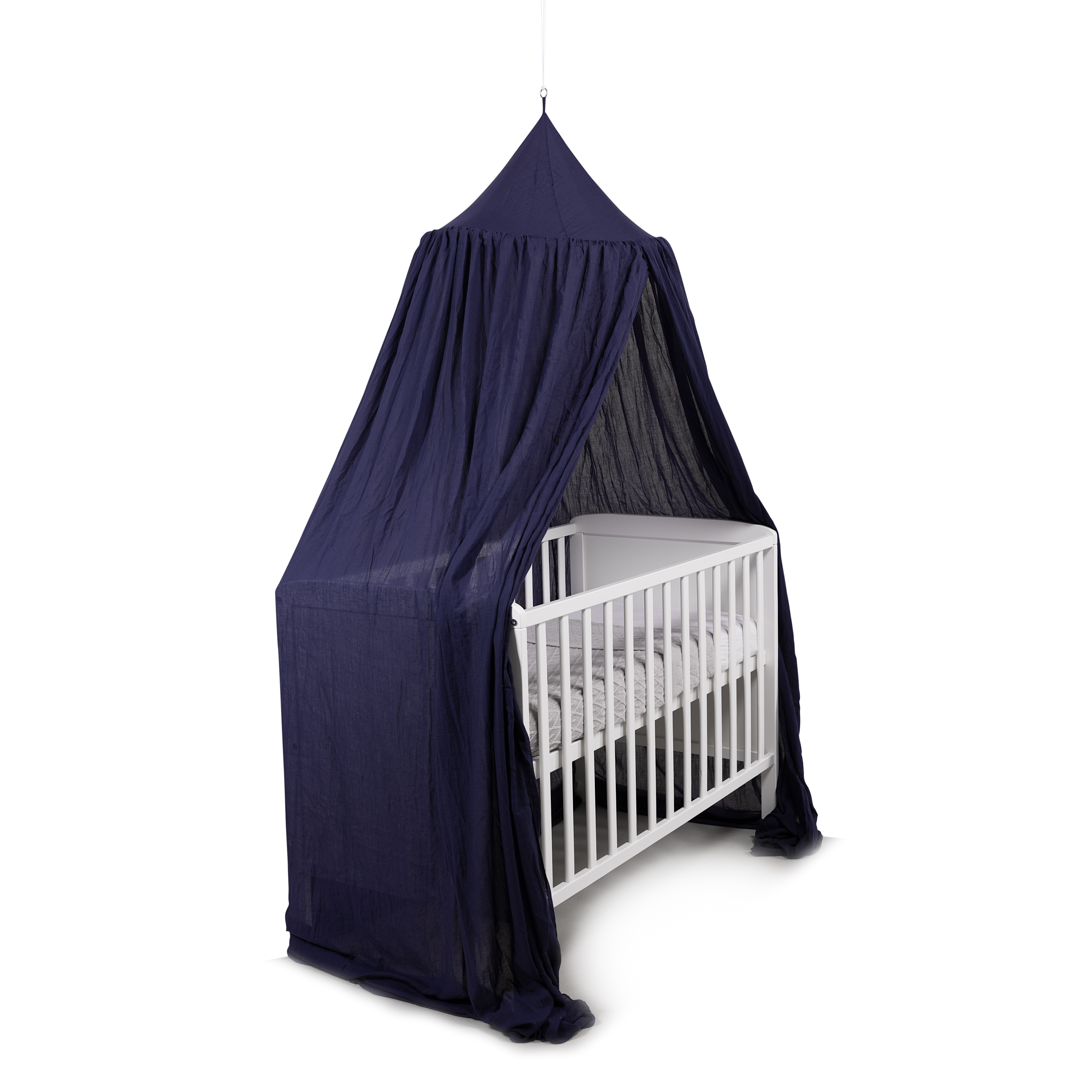 Deconet Baby Sluier - Nachtblauw-Topring 60cm/ Omtrek 400cm