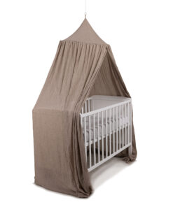Deconet Baby Sluier - Nougat bruin -Topring 60cm/ Omtrek 400cm