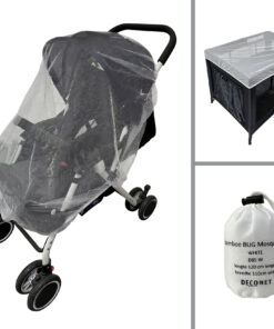 Klamboe Buggy, campingbedje en ledikantje, WHITE 110x 120cm