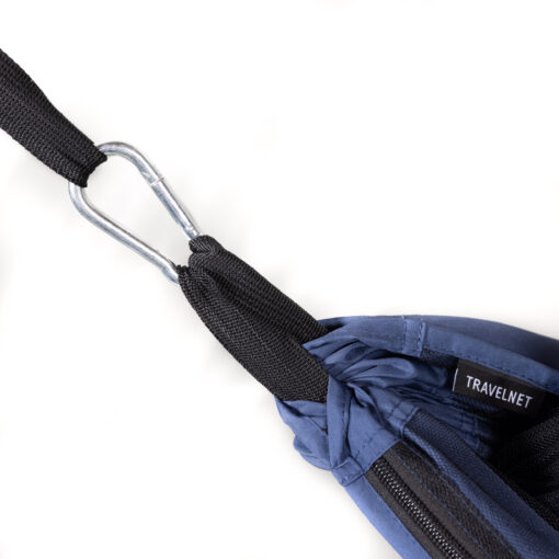 Travelnet Hangmat met klamboe L240 x B140 - Blauw - 1 pers - Afbeelding 3