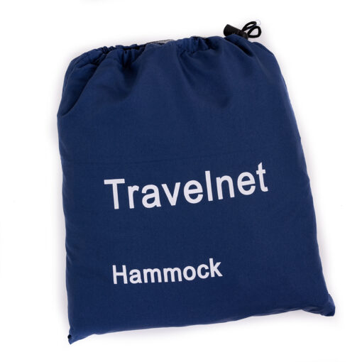Travelnet Hangmat met klamboe L240 x B140 - Blauw - 1 pers - Afbeelding 6