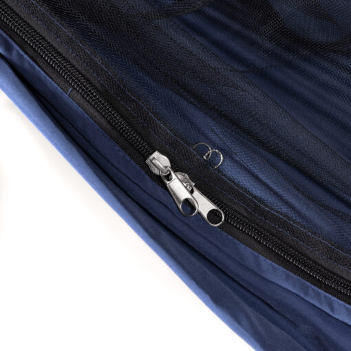 Travelnet Hangmat met klamboe L240 x B140 - Blauw - 1 pers - Afbeelding 4