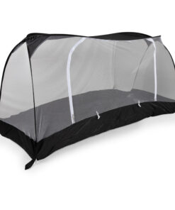 Travelnet Track Comfort PURE, L210x B80x H70cm, zwart, 1 persoon
