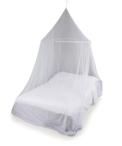 Deconet klamboe XL Rondo, Topring 120cm, Omtrek 13 meter, H220cm, wit, 2 personen