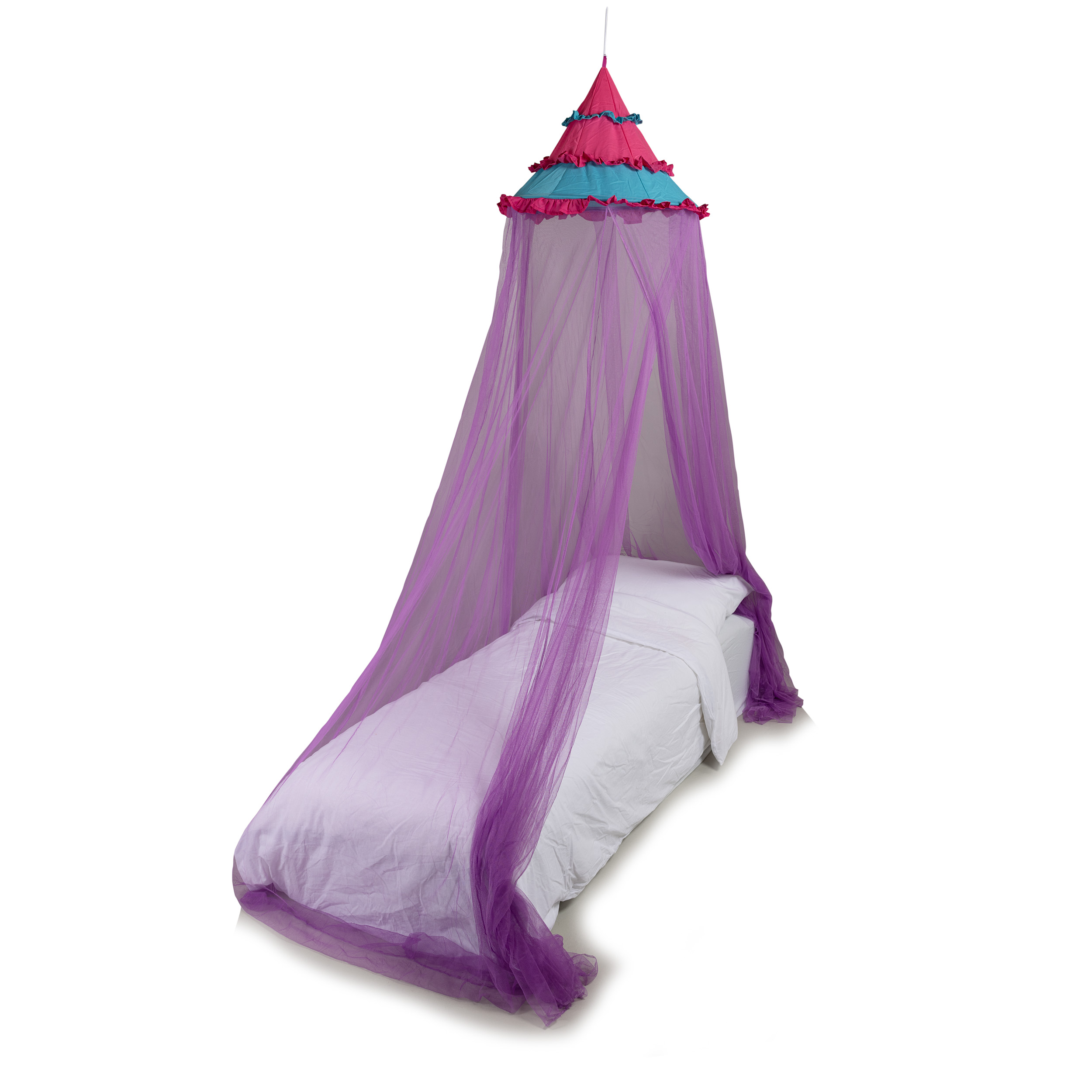 Klamboe Magic - Topring 58cm/ Omtrek 10mtr - Paars/ paars/ fuchsia- 1 pers