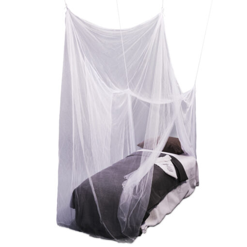 Deconet klamboe OBLIQUE - WIT- L210cm x H120cm én H200cm x B100cm 1 pers - Afbeelding 2