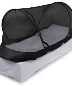 Travelnet Pop-up klamboetent geïmpregneerd, L210x B80x H85cm, zwart, 1 persoon