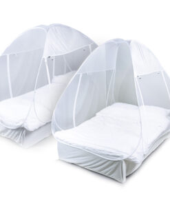 Deconet SET 1pers & 2pers. Pop-up Klamboetent I en II, WIT