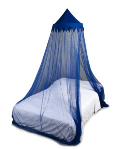 Deconet klamboe - Marrakech- Topring 65cm x 1250cm Omtrek- Donkerblauw 1-2pers