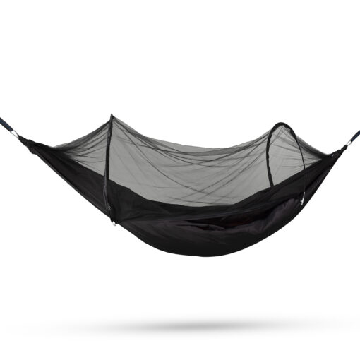 Travelnet Hangmat met Pop-out klamboetent L240 x B140 - zwart- 1 persoons