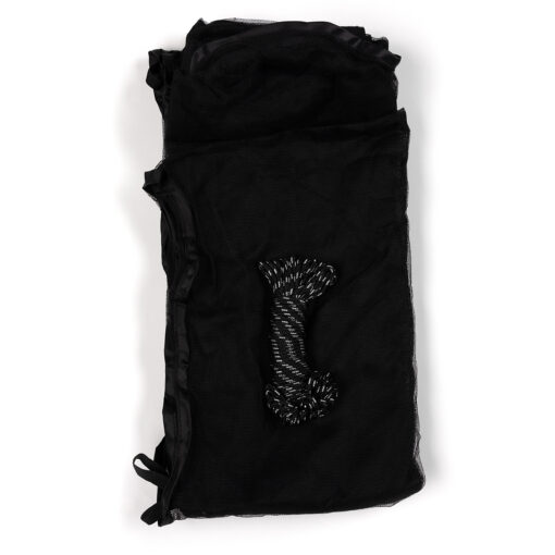 Travelnet klamboe voor hangmat, L240x B140cm, zwart, 1 persoon - Afbeelding 5