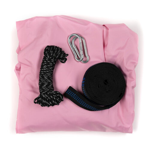 Travelnet Hangmat met klamboe L240 x B140 - Roze - 1 pers - Afbeelding 2