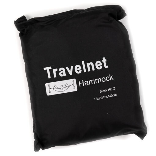 Travelnet Hangmat met Pop-out klamboetent L240 x B140 - zwart- 1 persoons - Afbeelding 2