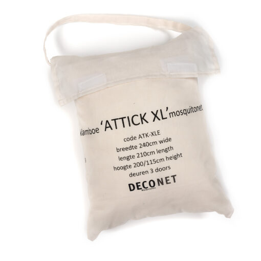 Deconet klamboe Attick XL- Ecru- L210cmx B240cm x H115cm én H200cm 2 pers - Afbeelding 3