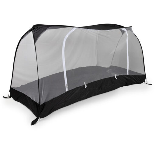 Travelnet Track Comfort PURE, L210x B80x H70cm, zwart, 1 persoon