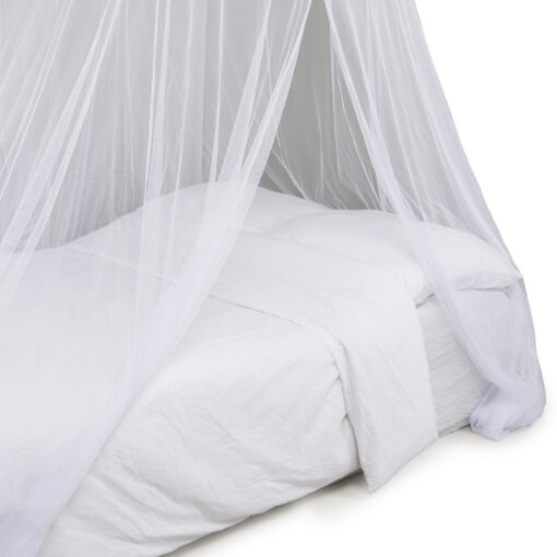 Deconet klamboe XL Rondo, Topring 120cm, Omtrek 13 meter, H220cm, wit, 2 personen - Afbeelding 3