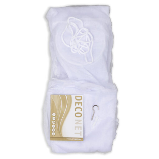 Deconet klamboe MED Rondo, Topring 45cm, Omtrek 9 meter, H220cm, wit, 1-2 personen - Afbeelding 6