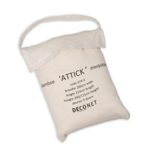Deconet klamboe Attick- ECRU- L210cmx B200cm x H115cm én H200cm 2 pers - Afbeelding 7