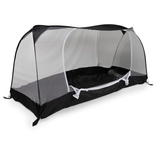 Travelnet Track Comfort PURE, L210x B80x H70cm, zwart, 1 persoon - Afbeelding 2
