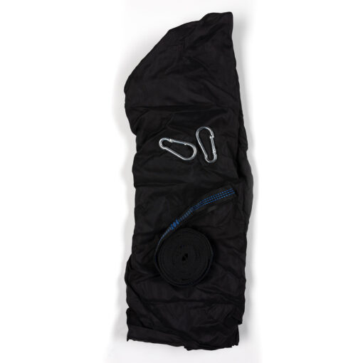 Travelnet Hangmat L240 x B140 - Zwart- 1 persoons - Afbeelding 5