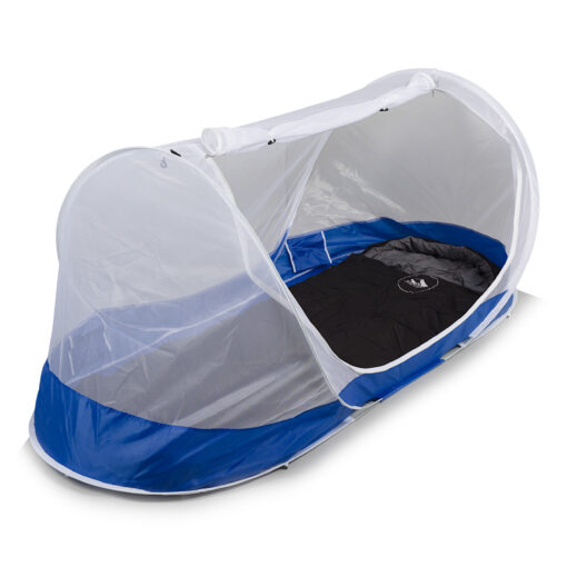 Travelnet Pop-up klamboetent PURE, L210x B80x H85cm, 1 persoon, Blauw/ Wit - Afbeelding 4