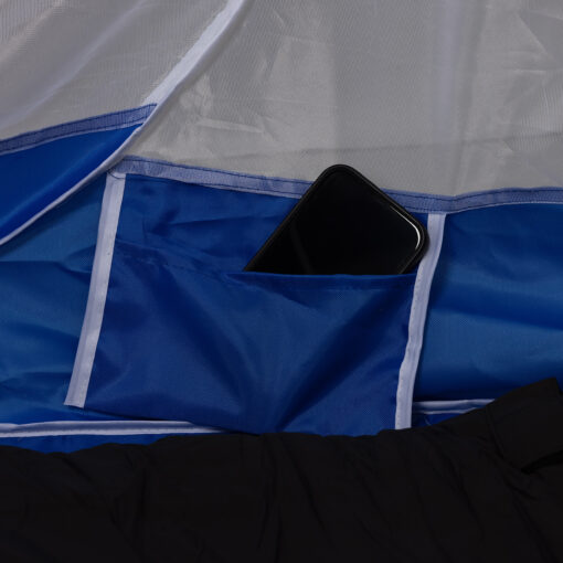 Travelnet Pop-up klamboetent PURE, L210x B80x H85cm, 1 persoon, Blauw/ Wit - Afbeelding 5
