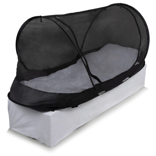 Travelnet Pop-up klamboetent geïmpregneerd, L210x B80x H85cm, zwart, 1 persoon