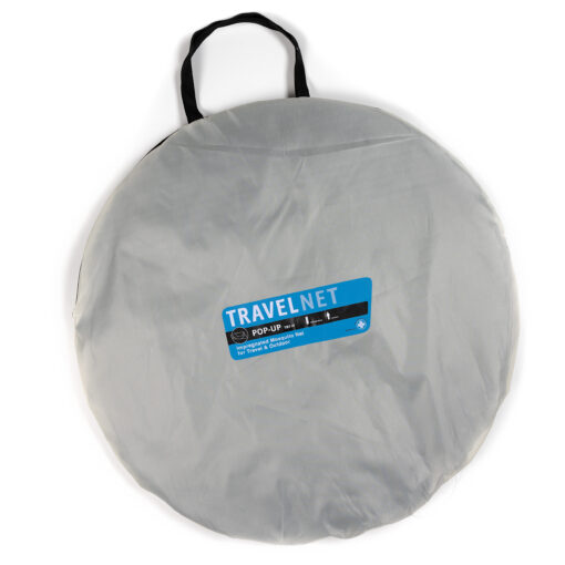 Travelnet Pop-up klamboetent geïmpregneerd, L210x B80x H85cm, zwart, 1 persoon - Afbeelding 6